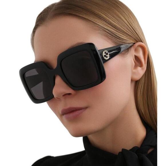 NWT Gucci GG0896S-001 Shiny Black Sunglasses main image 6